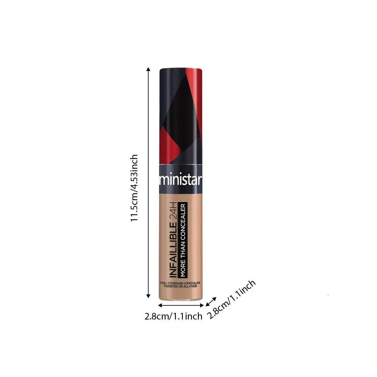 Close-up view of concealer texture and consistency