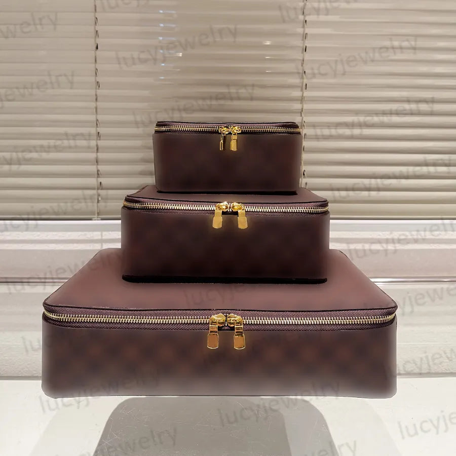 Interior view showing watch cushions and jewelry organizers