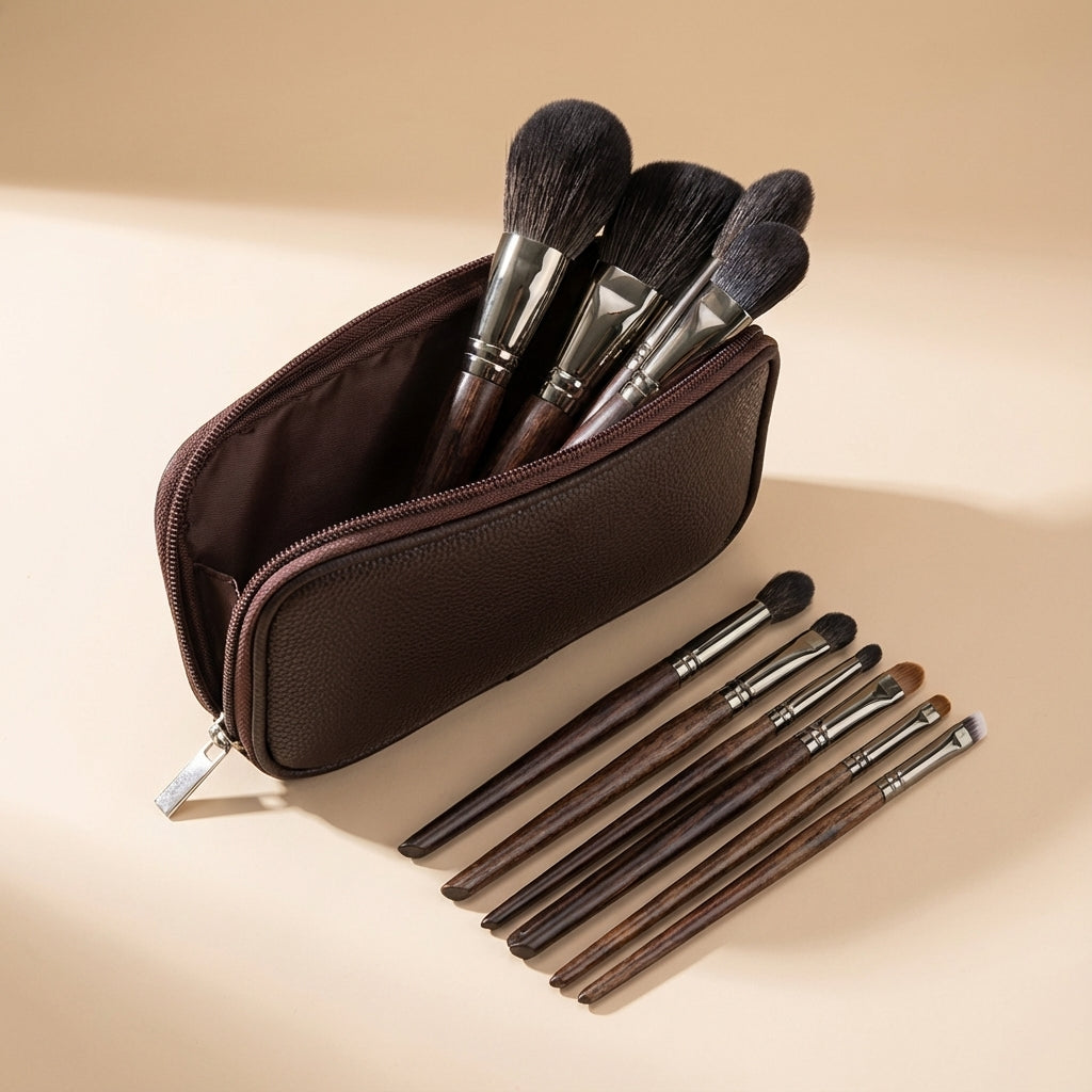 Collection Aube Nacre 10 pinceaux poils de chèvre