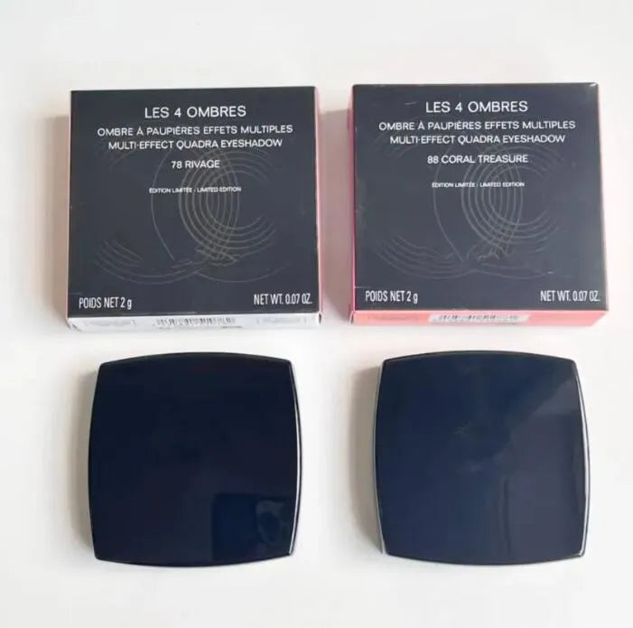 Eyeshadow palette with brush for application demonstration