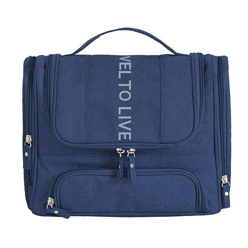 Compact toiletry organizer in various color options