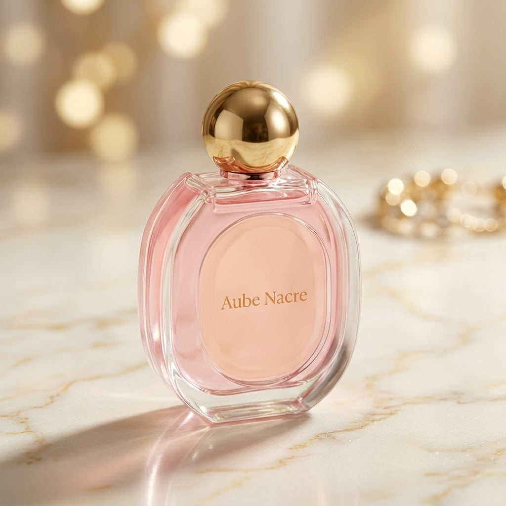 Parfum floral vert frais avec notes d'oranger et tubéreose