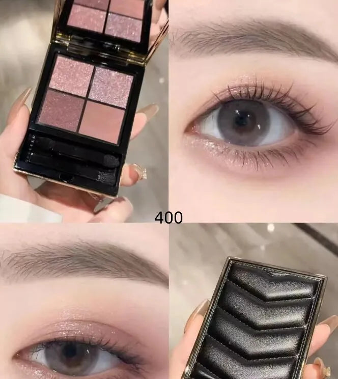Closed view of mini clutch eyeshadow palette showing compact design