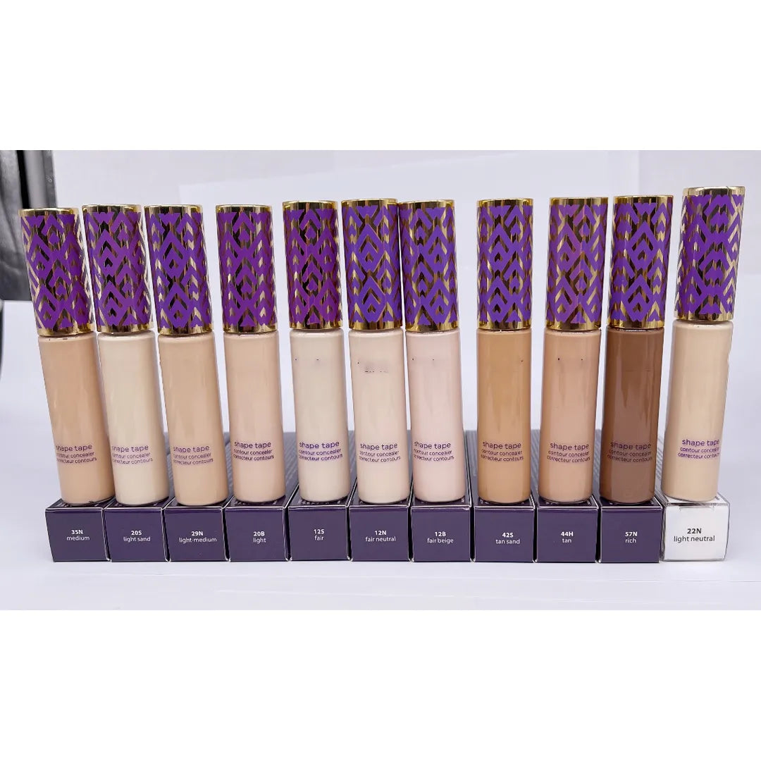 Concealer stick opened showing product tip and applicator