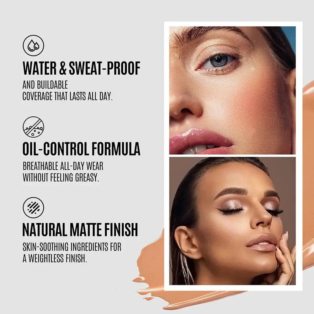 Close-up of concealer applicator and product texture