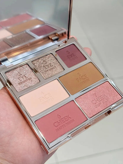 22g eyeshadow blush highlighter palette with matte finish