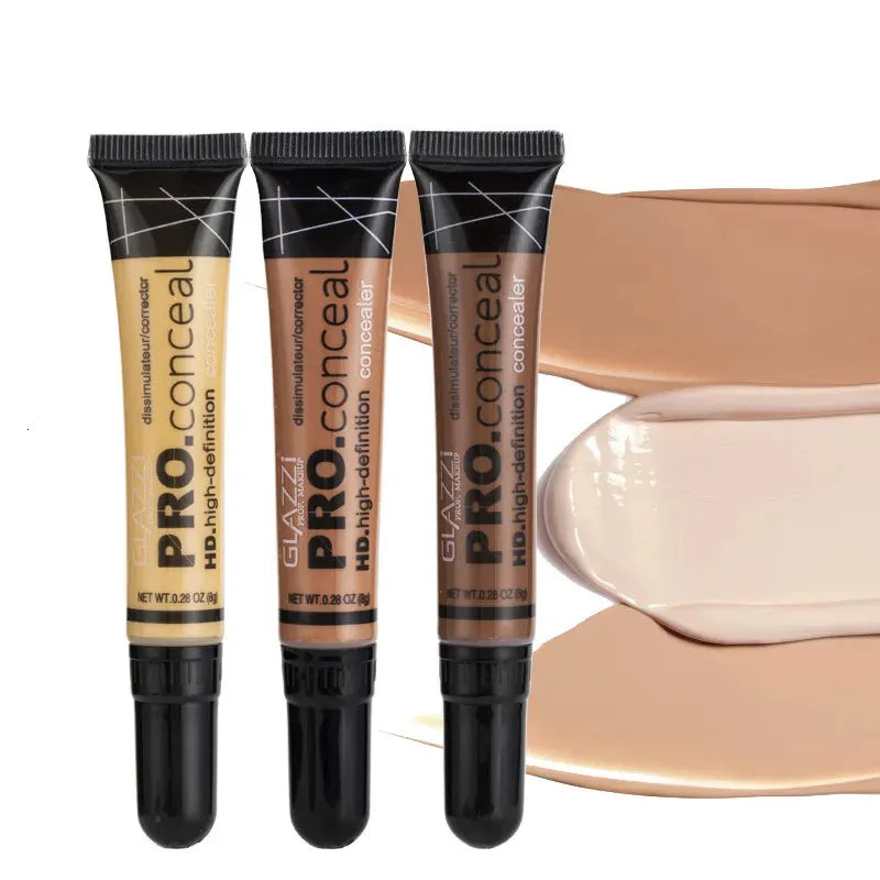 Liquid concealer product in container with applicator