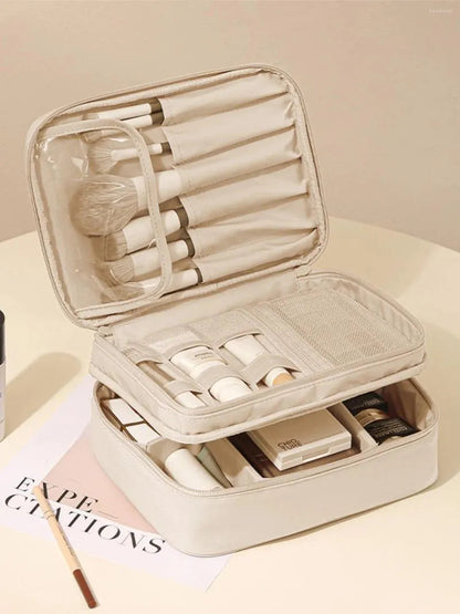 Thickened Oxford cloth unisex toiletry bag in a neutral color
