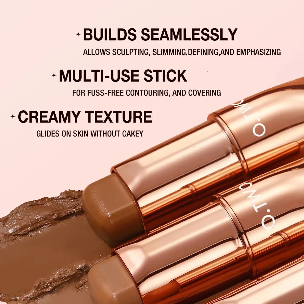 Cream contour stick applied to hand for demonstration
