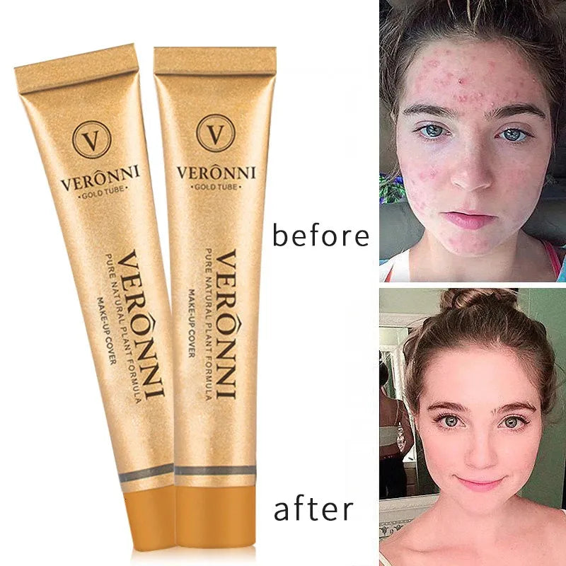 Swatches of different concealer shades showing color variations