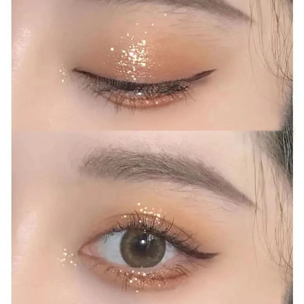 Swatch demonstration of eyeshadow colors on skin tone