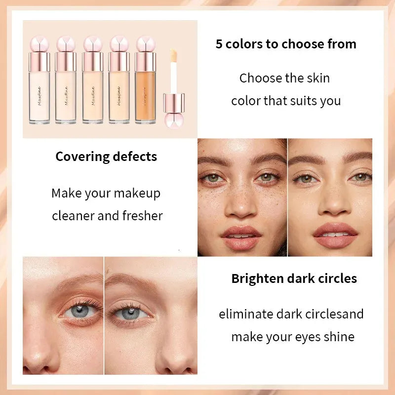 Facial concealer product in packaging multiple shade options visible