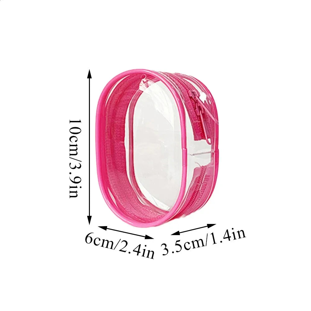 Side view of thickened PVC organizer box with secure zipper closure