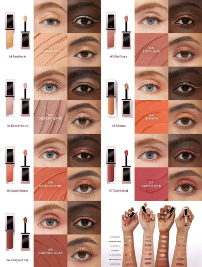 Liquid eyeshadow blush product in 7ml tube with applicator