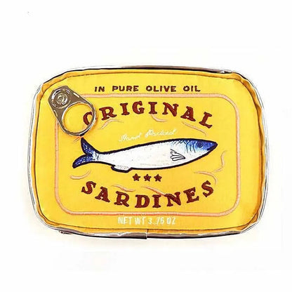Open view of the cosmetic bag showing interior compartments