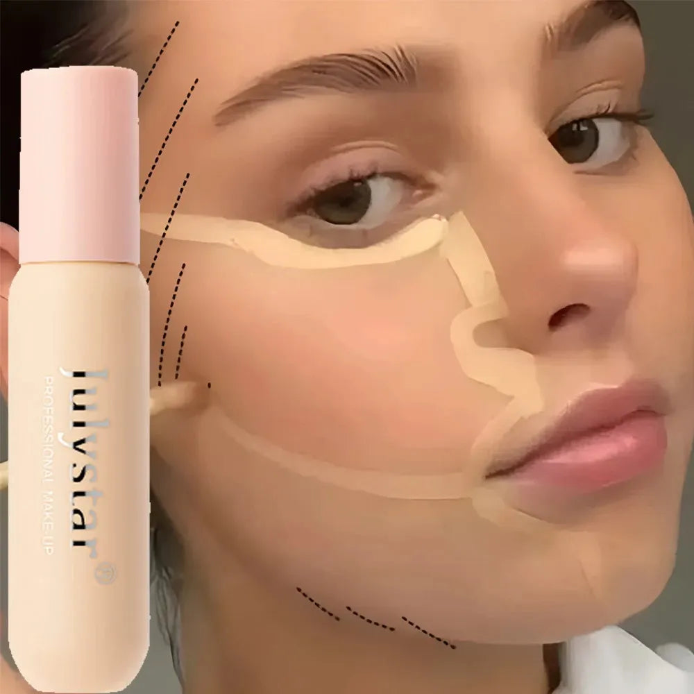 Concealer product in packaging with matte finish