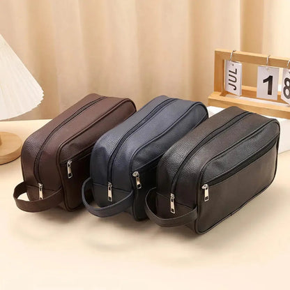 Waterproof PVC travel bag with lychee pattern design shown closed