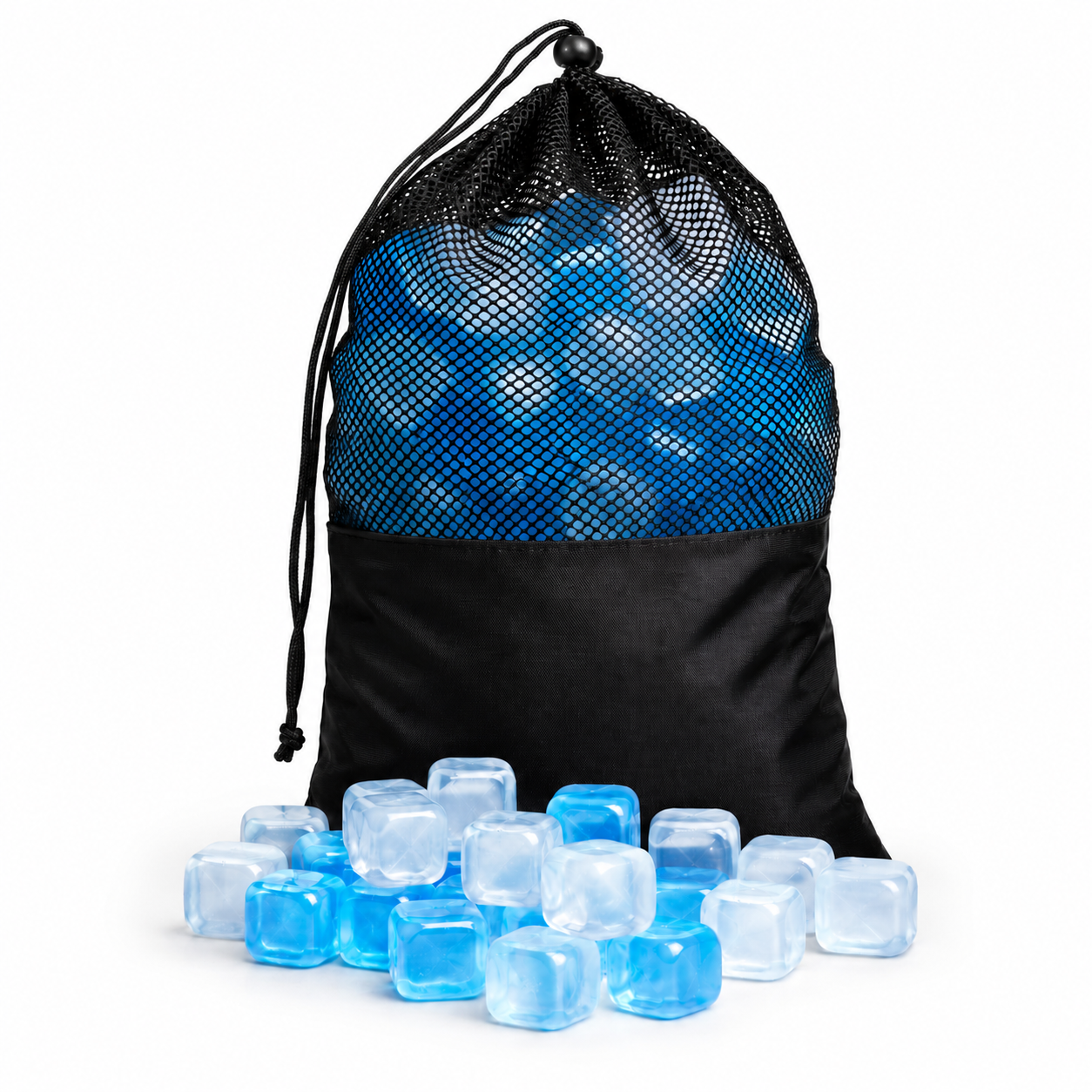 Reusable Cooling Cubes, 12 lb, 360 Pieces, Cooler Ice Alternative