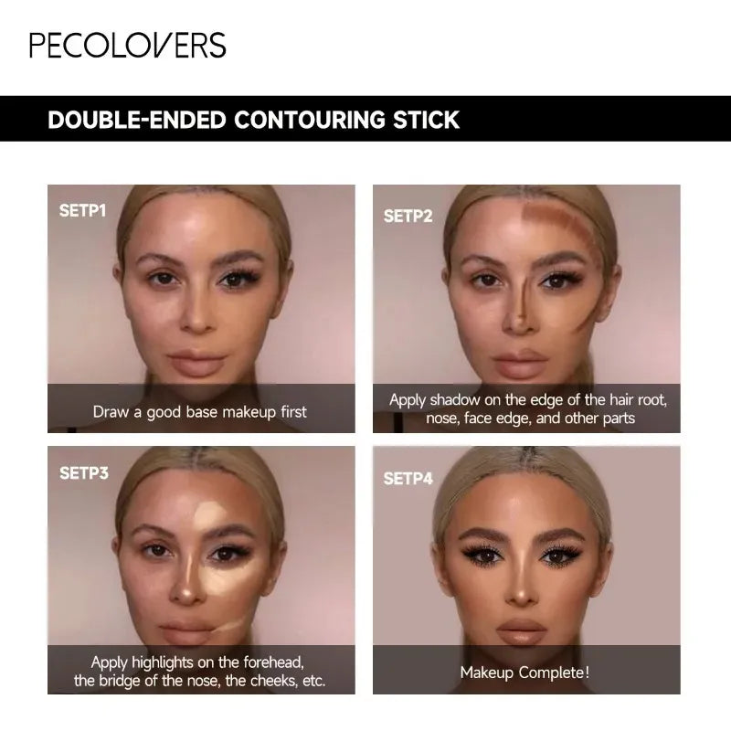 Dual-tip concealer stick showing two different shades on opposite ends