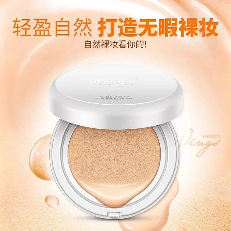Before and after comparison showing concealer covering skin imperfections