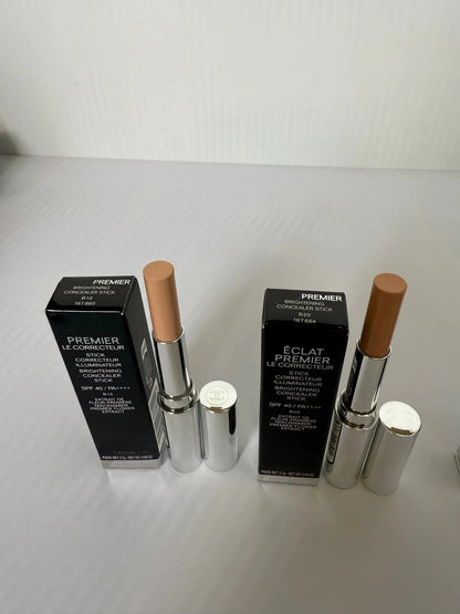 Concealer stick applied to skin showing cream texture and blendability