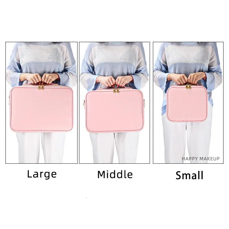 Interior view showing multiple compartments for organized storage