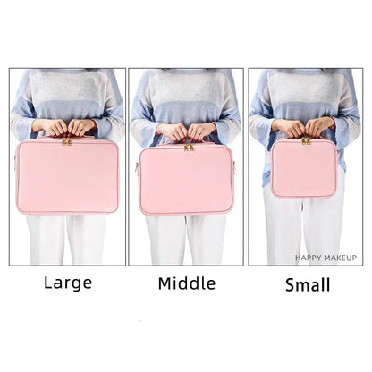 Interior view showing multiple compartments for organized storage