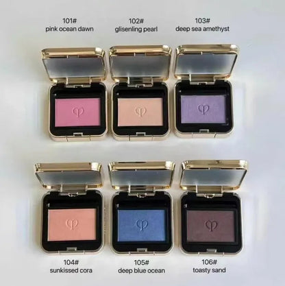 Open palette showing six color options for eyes and cheeks