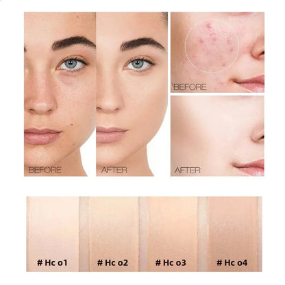 Concealer being applied to under-eye area on model