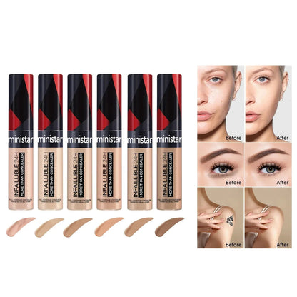 Close-up view of concealer texture and consistency