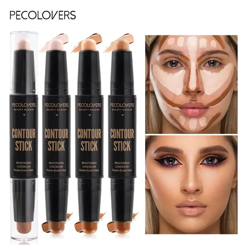 Dual-tip concealer stick showing two different shades on opposite ends