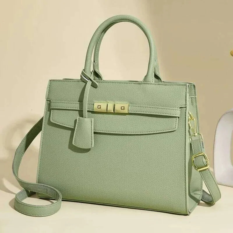 Side angle showing bag dimensions and strap attachment