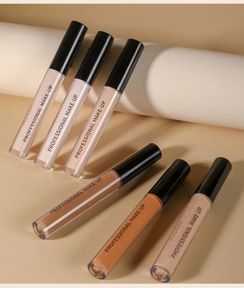 Liquid concealer bottle with matte finish displayed on a neutral background