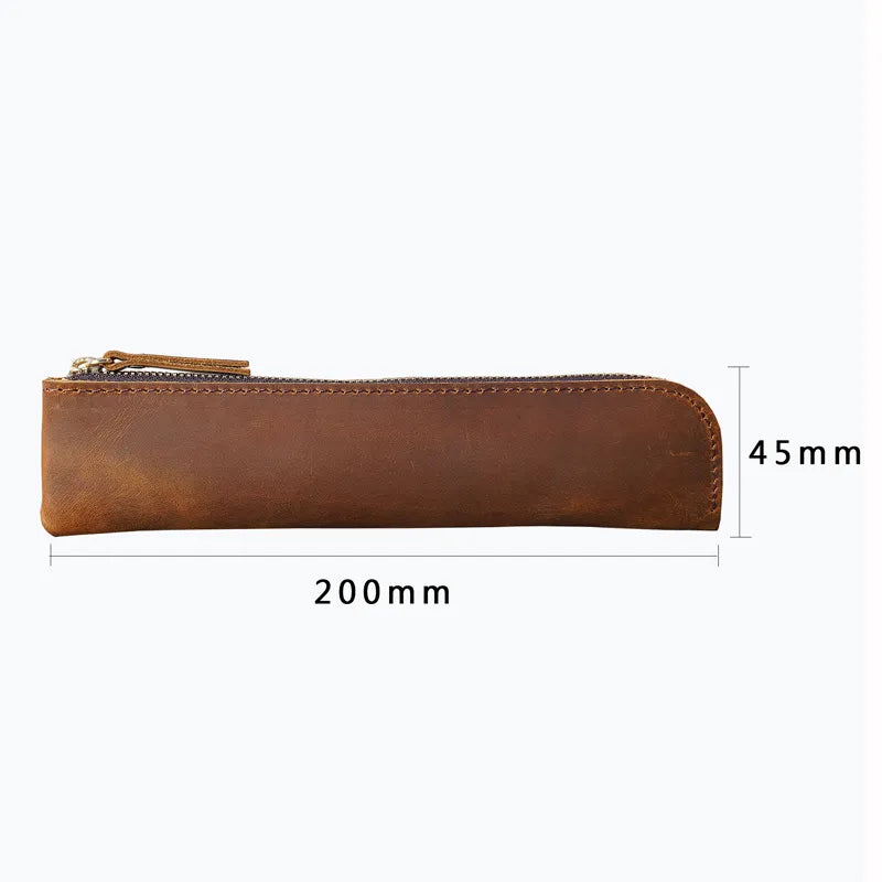 Pencil bag open showing interior space for storing pens and stylus