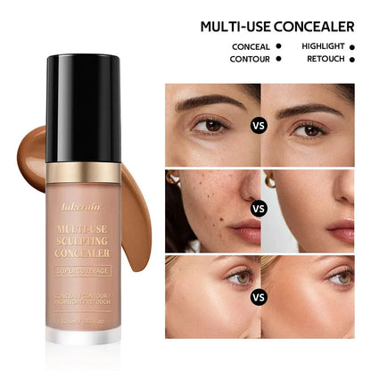 Close-up of cream concealer texture and consistency
