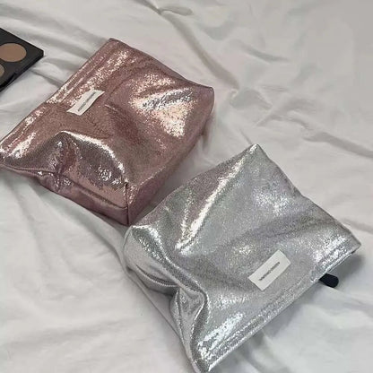 Handheld toiletry bag with large capacity interior