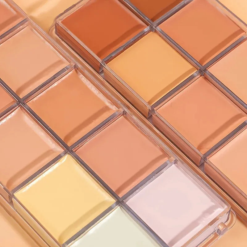 Close-up of the concealer foundation texture and application