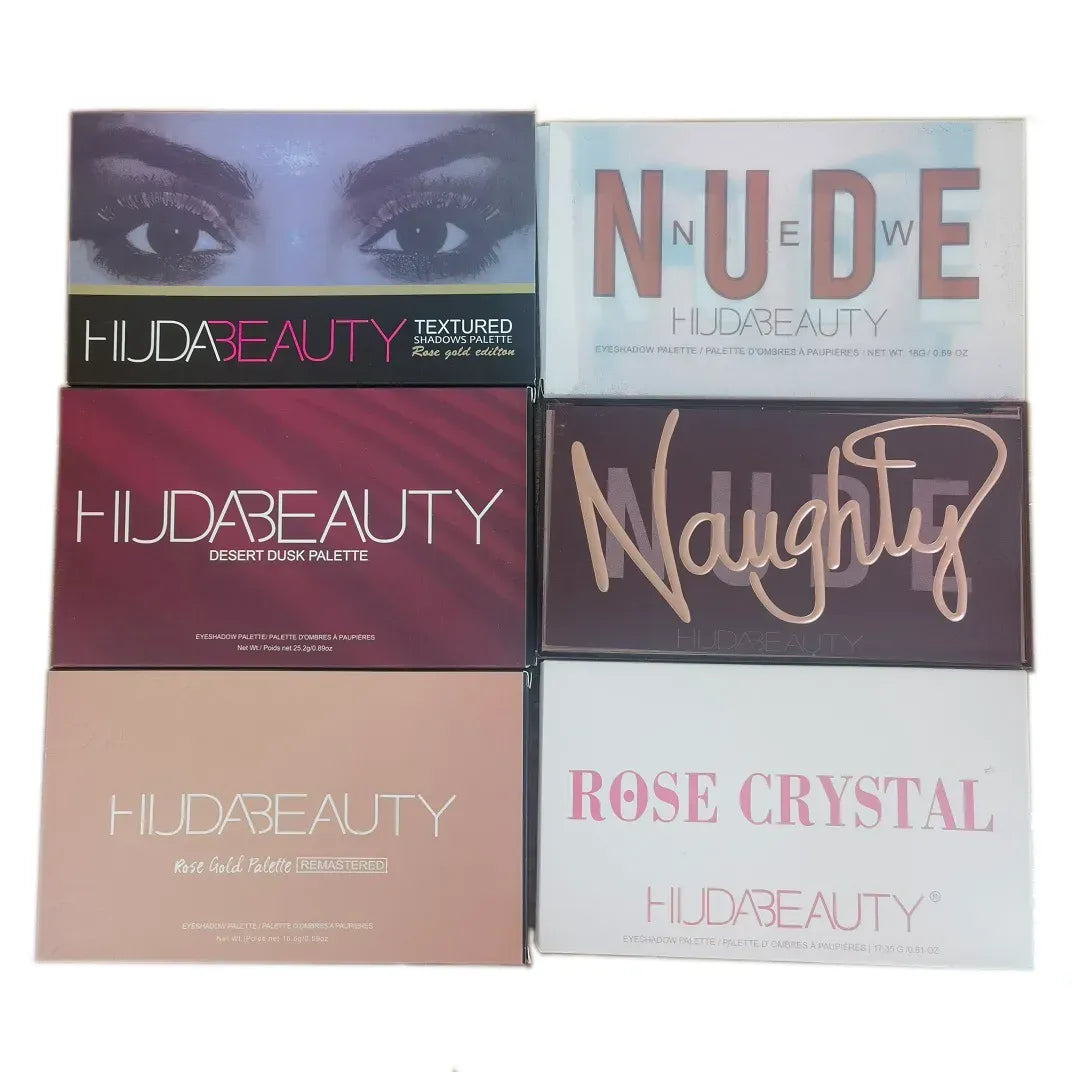 Open 18-color eyeshadow palette showing various shades