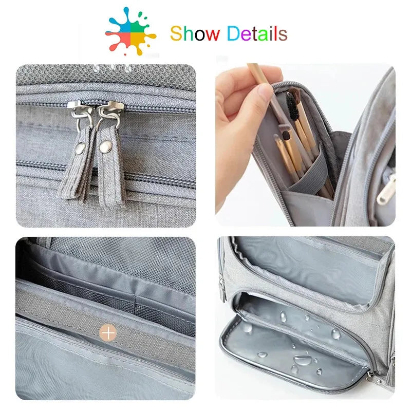 Compact toiletry organizer in various color options