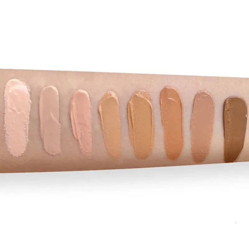 Side-by-side comparison of different shade applications on hand swatches
