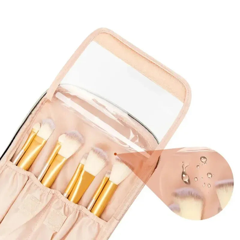 Travel toiletry bag in multiple color options with secure closure