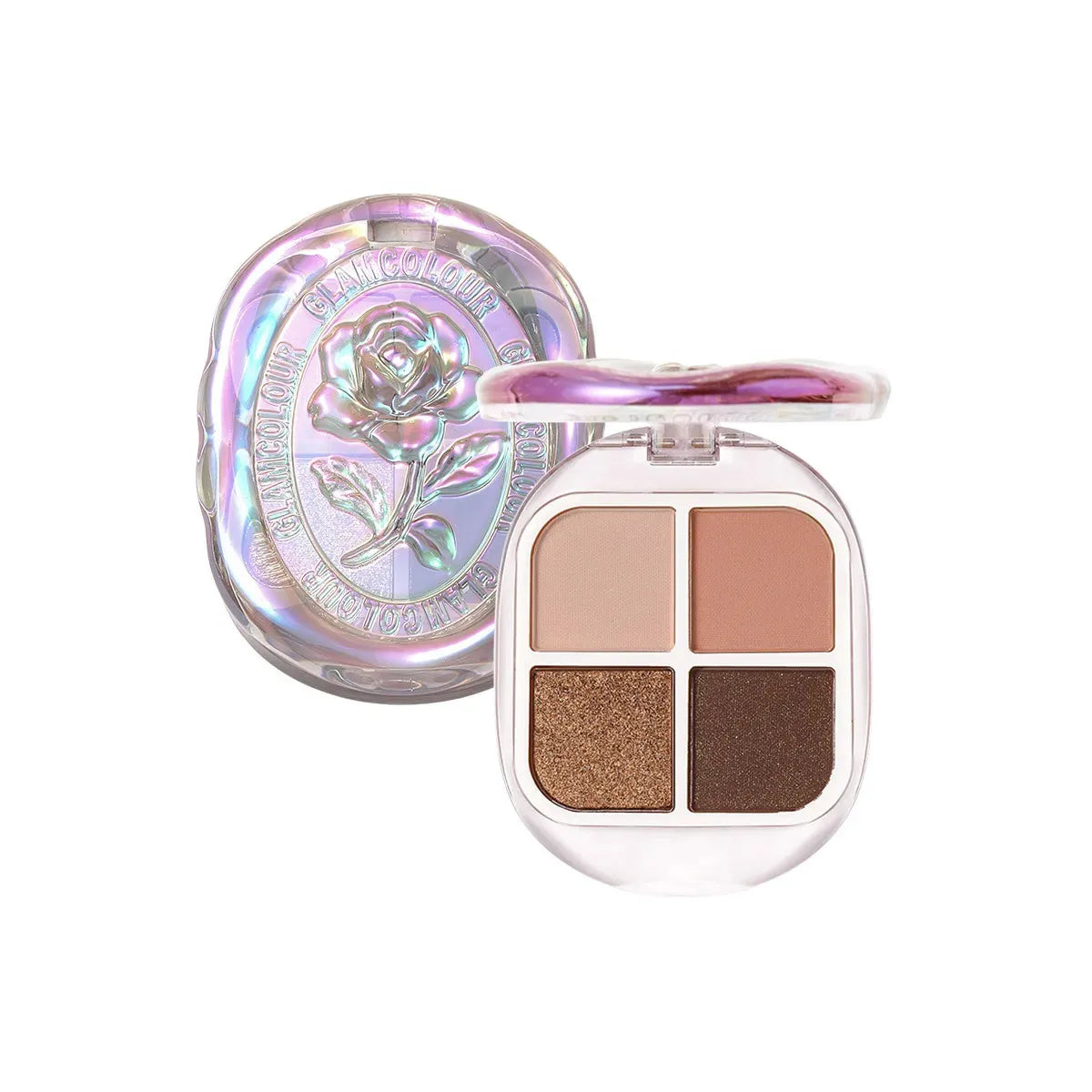 Swatch demonstration of eyeshadow colors on skin