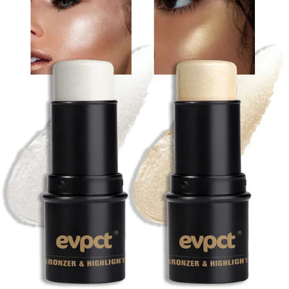 Cream contour and highlighting stick in closed position