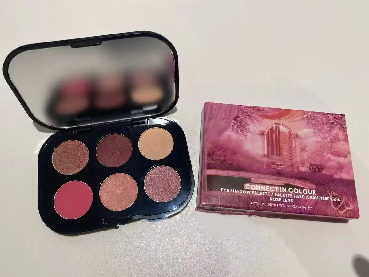 Application demonstration showing blended eye shadow with dimensional effects