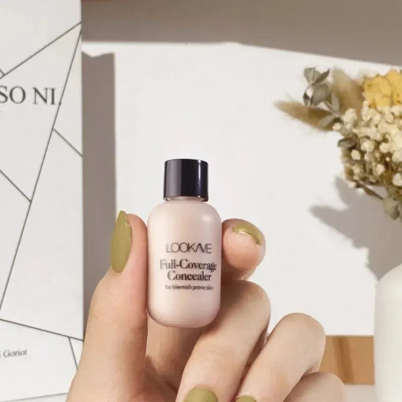Close-up view of liquid concealer product in packaging