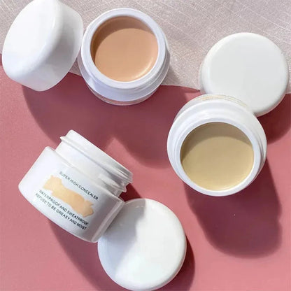 Concealer being applied to skin to demonstrate coverage and texture