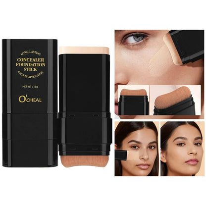 Makeup stick with matte finish shown in closed position