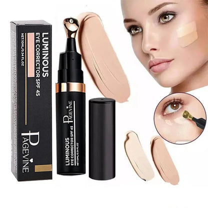 Liquid concealer in multiple shades displayed on a neutral background