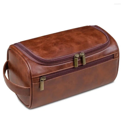 Waterproof toiletry bag interior showing large capacity storage space