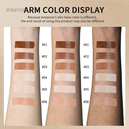 Swatch demonstration showing how the product blends into skin on a hand